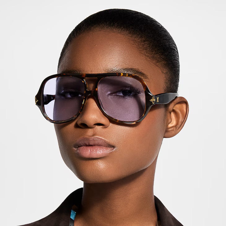 LV Aura Flower Square Pilot Sunglasses